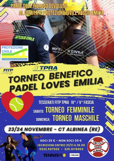 PADEL LOVES EMILIA 23-24/11/2024