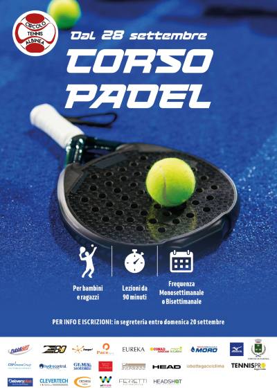 SCUOLA FORMAZIONE SPORT DI RACCHETTA PADEL